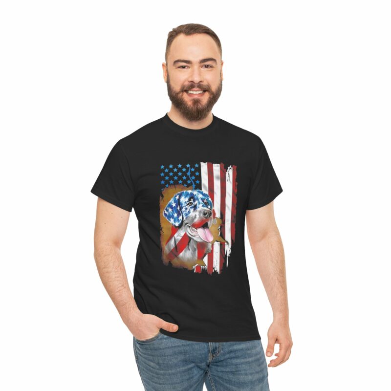 american flag labrador retriever dog lover 4th of july unisex cotton shirt